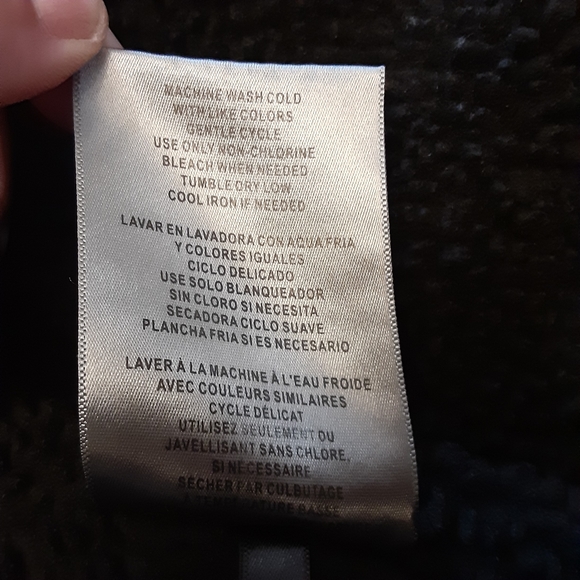 LEVI MILITARY SHERPA LINED TRUCKER ZIP UP BLACK DENIM JACKET MENS SIZE XXL - Picture 8 of 16